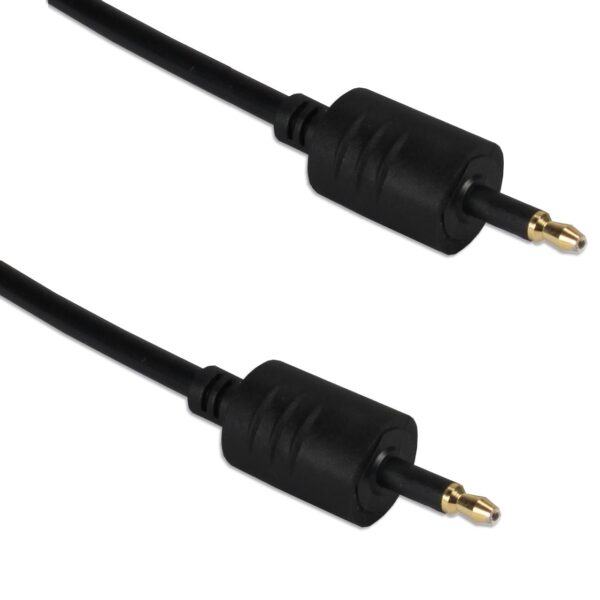Conqueror Fiber Optic Cable 3.5mm to 3.5mm 1.5 Meter Black - C117B