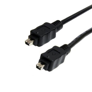 Conqueror Firewire Cable IEEE1394 I.LINK 4 Pin to 4 Pin 1.5 Meter Black - C12