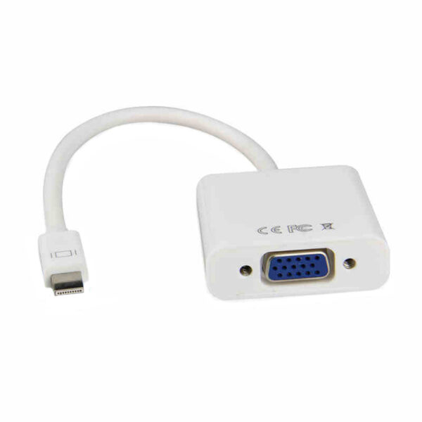 Conqueror Cable Mini Display to VGA Female to Male White - C123E
