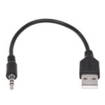 Conqueror Cable USB 2.0 to 3.5mm Audio Output Male to Male 15 cm Black - C127