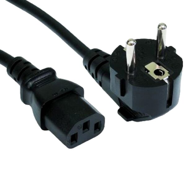Conqueror PC Computer Power Cable EU Type 1.5 Meter Black - C21