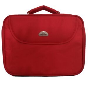 Conqueror Protective Laptop Bag Carrying Case with Shoulder Strap Fits Up to 10.2 Inch Display Red - LSM3015F