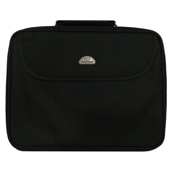 Conqueror Protective Laptop Bag Carrying Case with Shoulder Strap Fits Up to 19 Inch Display Black - LSM3015F