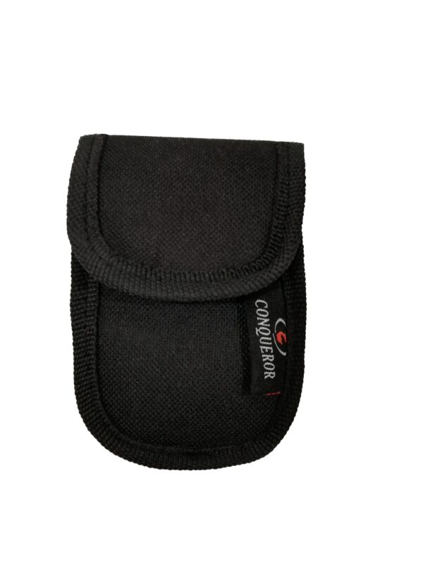 Conqueror Soft Basic Carrying Case Bag Useful For Storing Keys,Coins,Earphones and Money With Strap Black - LSC4077