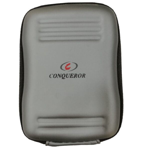 Conqueror Hard Carrying Case Bag for Storing Money,Keys,Cables and Chargers Blue Pink Grey Black - 77318