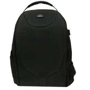 Conqueror Carrying Case Compact Backpack for DSLR / SLR Camera Padded with Lens Storage and Pockets 40x25x10cm Dimension Black - C326