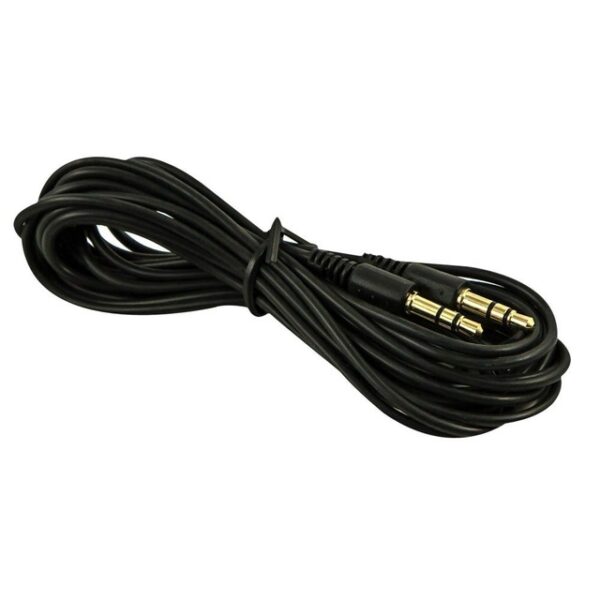 Conqueror Cable 3.5mm Audio Output to 3.5mm Audio Output 5 Meter Black - C32B