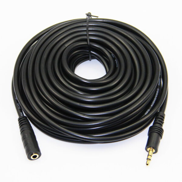 Conqueror Extension Cable Audio 3.5mm Male to 3.5mm Female 10 Meter Black - C34C