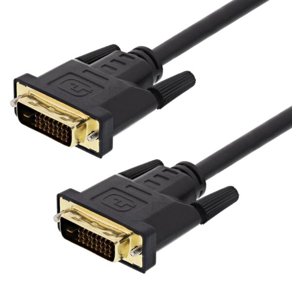 Conqueror Cable DVI to DVI Male to Male 24+1 Connector 2 Meter Black - C48