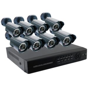 Conqueror 8 Channel DVR Security CCTV Kit Camera System Waterproof Outdoor Surveillance Camera with Motion Detection, Audio and 500 GB HDD - 003A