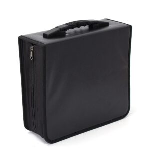 CD / DVD Case Storage Organizer Booklet 300 Capacity Black Red Blue - CC16