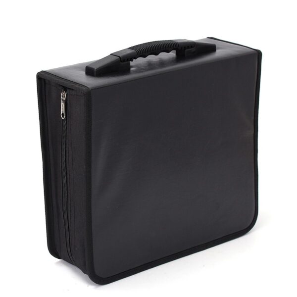 CD / DVD Case Storage Organizer Booklet 300 Capacity Black Red Blue - CC16