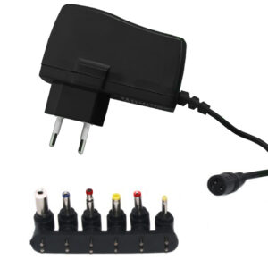 Lianlong 3V 4.5V 6V 7.5V 9V 12V AC DC Power Adapter Charger 6 Selectable Adapter Tips Multi Voltage Universal Switching Power Supply 1200mA Max - LLAS1200B