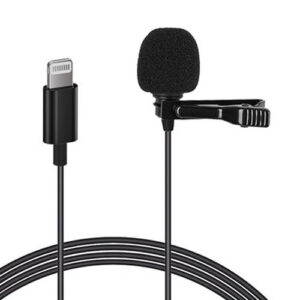 Conqueror Lavalier Microphone Clip-On Lapel for Lighting Microphone Interface Device for iPhone YouTube, Vlogging, Recording - CLM304