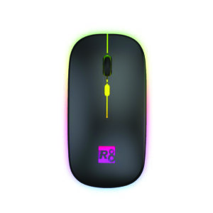 Wireless Rechargeable Optical Mouse with Light 2.4GHz Black – 1760