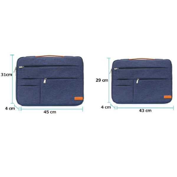 Kingslong Slim Case Fits up to 15.6" with 2 Outside Compartments Color Blue - KLM181007