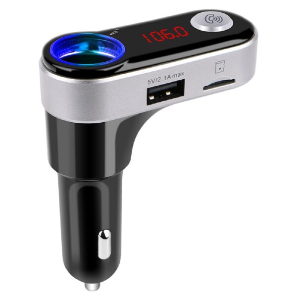 FM Transmitter Hands-Free Car Kit Wireless Bluetooth Car Adapter 3-in-1 with USB Charging - BC09B
