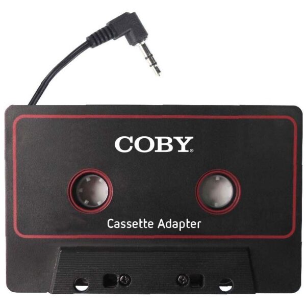 Coby Car Audio Cassette Tape Adapter Aux Cable for MP3 Player, Cellphone, Smartphone - CA100