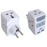 Conqueror 3 Plug 2 USB Adapter Wall Tap Multiple Charging Station Overvoltage Protection - G156B