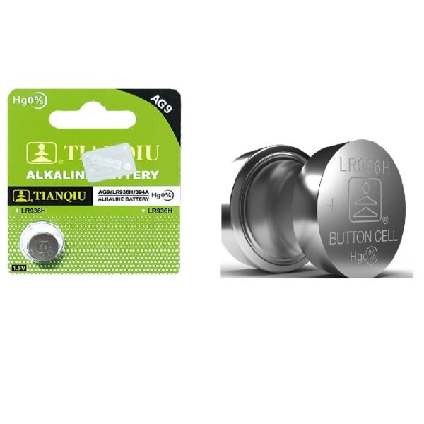 Tianqiu Alkaline Button Cell Battery  1.5 Volt for Watches, Cameras AG9 Pack of 10 - 394