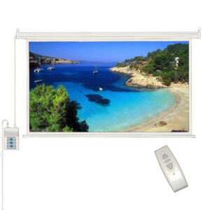 Conqueror Motorized Projection Screen 85" with Remote - HPSC20