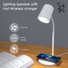 Conqueror Lightning LED Desk Lamp 10W with Wireless Charging Function and Bluetooth Speaker - LDL18