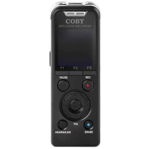 Coby Digital Voice Recorder 8GB Audio Sound Recorder MP3 Player - CVR50