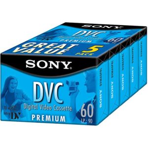 Sony Mini DV Video Cassette Premium Quality 60 Minutes
