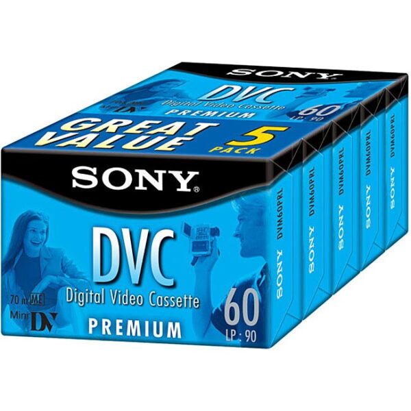 Sony Mini DV Video Cassette Premium Quality 60 Minutes