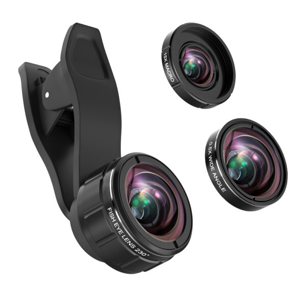 Hautik Cell Phone Camera Lens Kit 2 in 1 Professional Photo Snapping for IPhone Samsung Android - HK035