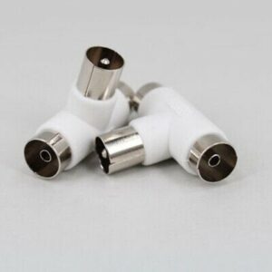 Plug TV PAL Coaxial 1 Male Plug to 2 Female 9.5mm Socket Coax Connector - P213