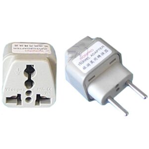 Plug Multipurpose Socket to 2 Round Pins Type C European Plug Power Adapter - P243