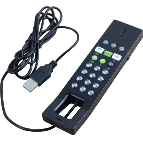 USB Telephone Headset for Skype and Whatsapp 2-in-1 Speaker Microphone - M11