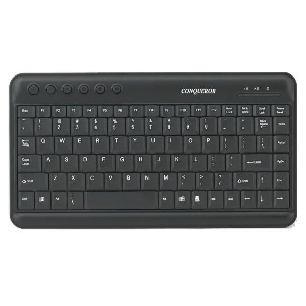 Conqueror Mini Keyboard Wired with USB & PS2 - UL212