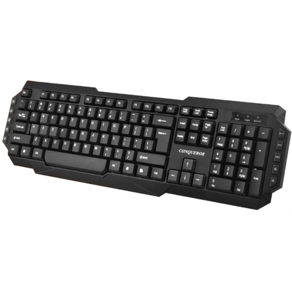 Conqueror Wired Keyboard Arabic and English for Desktop Computer PC Laptop - P367
