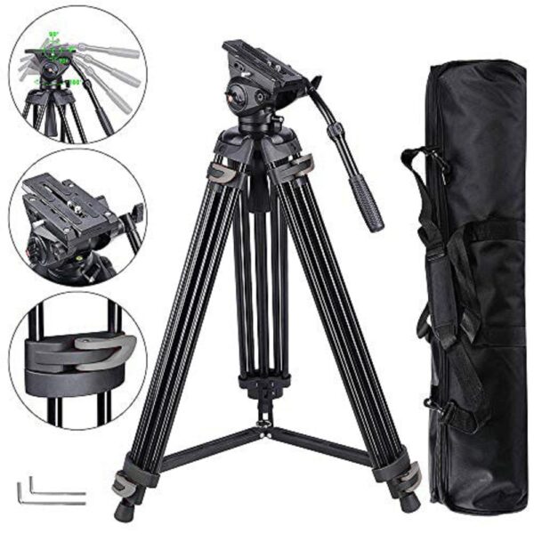 Anyall Professional Tripod 360 degree Ball Head with Bag 6 Kg Load - AT9908