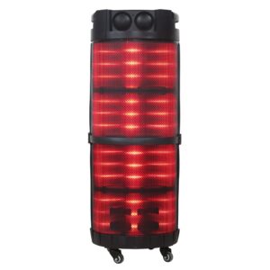 Conqueror Speaker with 12'' woofer Microphones Bluetooth USB DJ Lights - S62