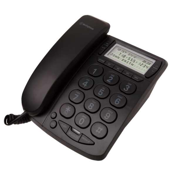 Westinghouse Trimline Corded Telephone - 215BK