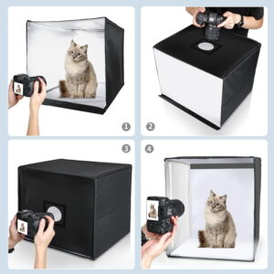 Portable Photo Studio Lighting Tent for Professional Photography with LED Light Tent - LBSIBN60